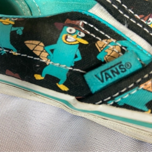 Perry the Platypus Kids Vans Shoes Size 3.5 Phineas and Ferb Limited Edition - Picture 7 of 8